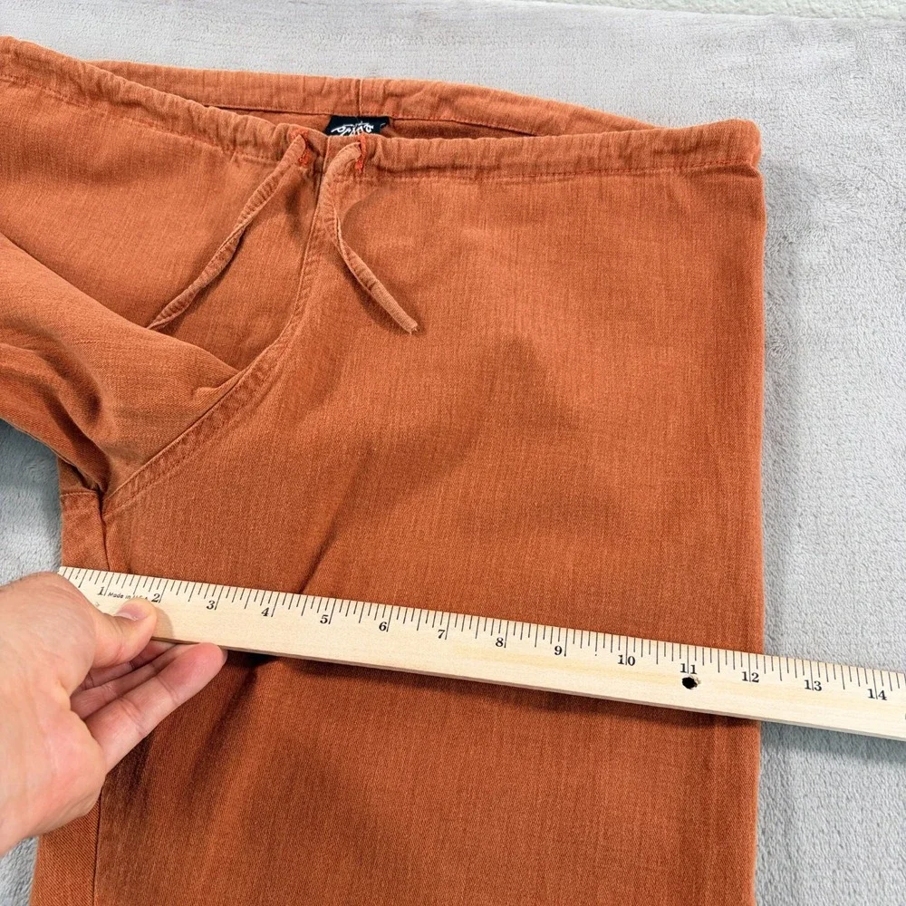 Vintage prAna Drawstring Cargo Pocket Pants in Rust Brown Men Medium USA Made